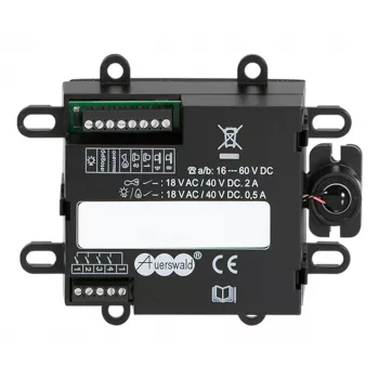 Videocitofono posto interno Auerswald TFS-Universal plus 2 — nero, IP20, plastica, alimentazione in corrente continua (16–60 V), 109×29×84 mm