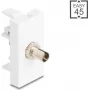 Adattatore fibra ottica DELOCK 90915 ST Simplex BU su ST Simplex bianco