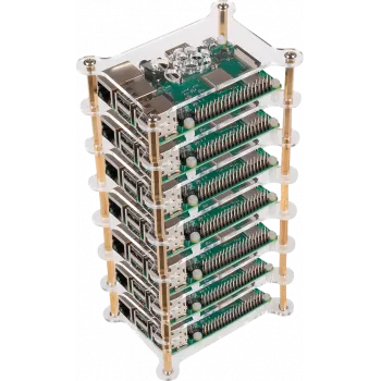 JOY-iT Tower - case - ottone, acrilico - trasparente (RB-CASE+19)