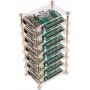 JOY-iT Tower - case - ottone, acrilico - trasparente (RB-CASE+19)