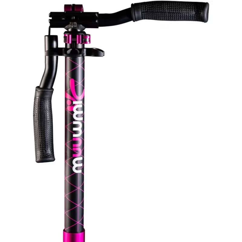 Monopattino in alluminio Pro 215 mm (nero/rosa)