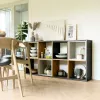 Libreria soggiorno Topeshop MALAX 2X4 ANT/ART