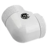 Adattatore 90° G1/4 filettatura esterna a 14 mm hardtube, girevole — BitsPower BP-DWE90RML14, bianco