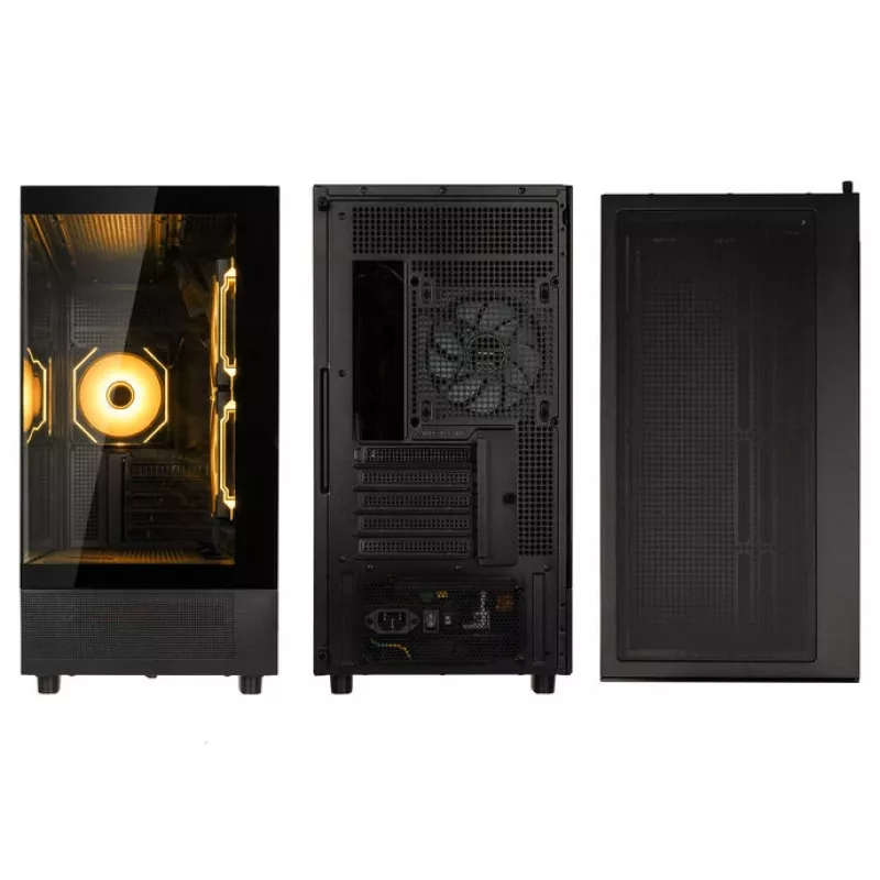 Case Micro-ATX GSI SmartAssembly ARGB vetro - 650W