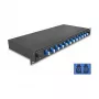 Cassetta di giunzione in fibra ottica DeLOCK 67003 nero metallo 483x220x44mm