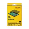 Case per SSD DeLOCK 42609 nero M.2