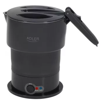 Bollitore elettrico Adler AD 1377G, capacità 0,6 L, 600 W, grigio, plastica/silicone/acciaio inox