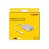 Lettore di schede DeLOCK 91005 USB 3.2 Gen 1 Type-C grigio CF MMC MicroSD