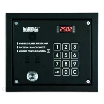 Pannello audio Laskomex CP-2503TP con lettore chiave Dallas, nero
