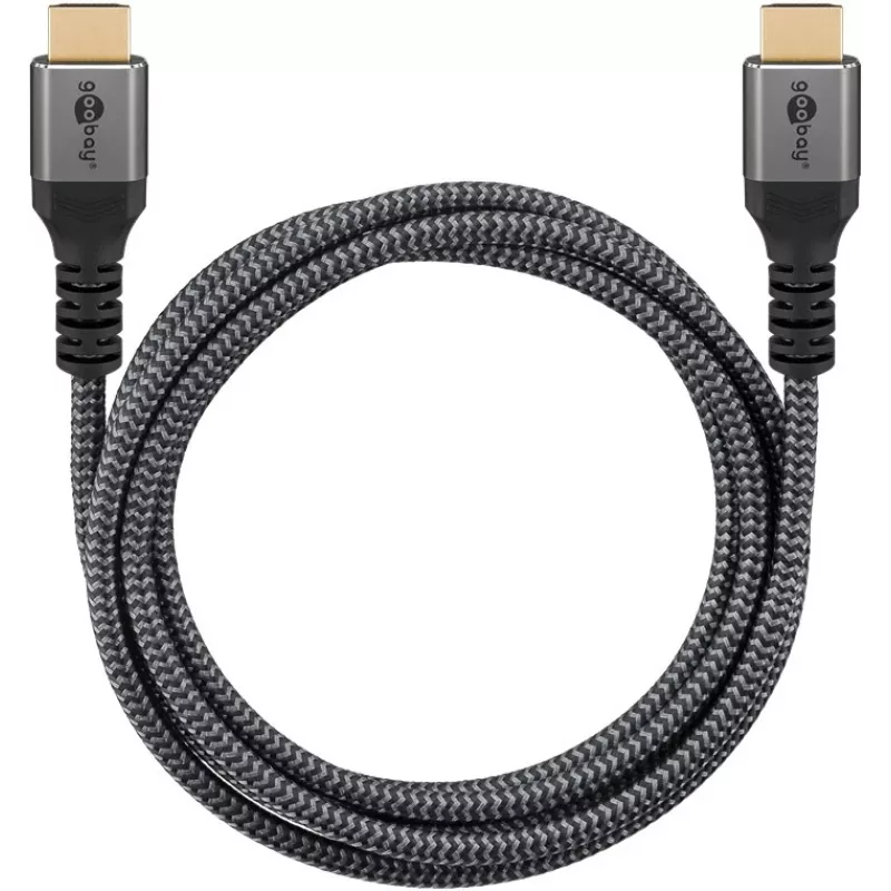 Cavo HDMI Plus High-Speed con Ethernet, 4K @ 60Hz (grigio, 15 metri)