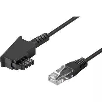 Wentronic Goobay - Cavo telefonico - TAE-F (M) - RJ-45 (M) - 15 m - nero (51236)