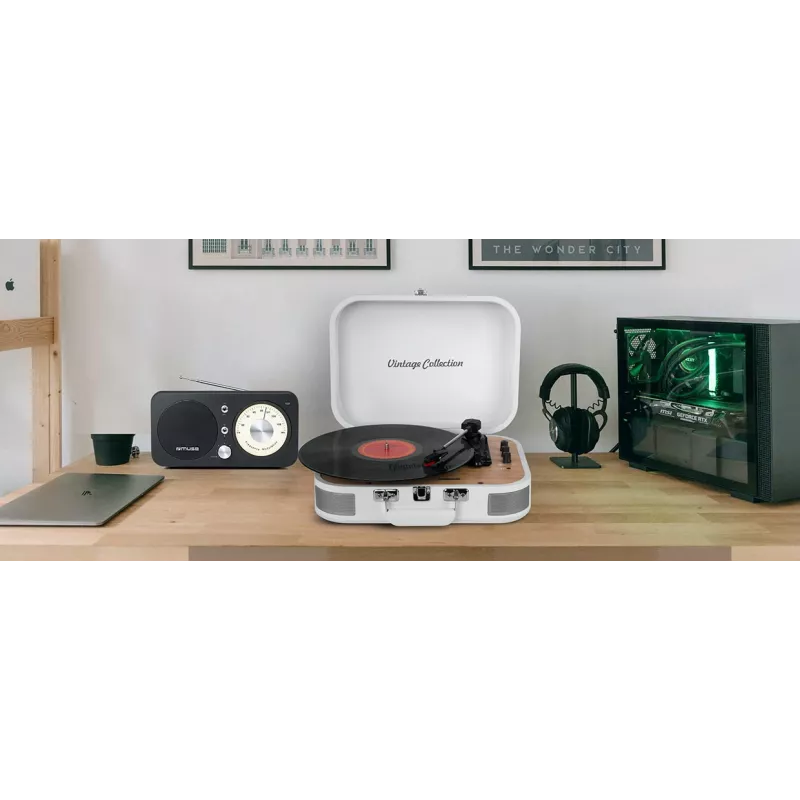 Muse | Sistema stereo giradischi | MT-201WW | Sistema stereo giradischi | Porta USB | Ingresso AUX
