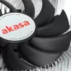 Dissipatore ibrido Akasa Intel LGA1700 7,5 cm alluminio nero
