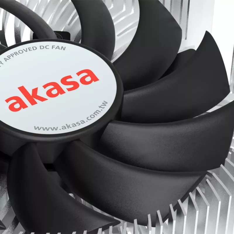 Dissipatore ibrido Akasa Intel LGA1700 7,5 cm alluminio nero