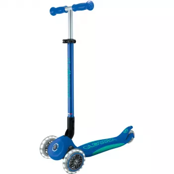Primo Foldable Plus Lights, monopattino blu scuro/turchese