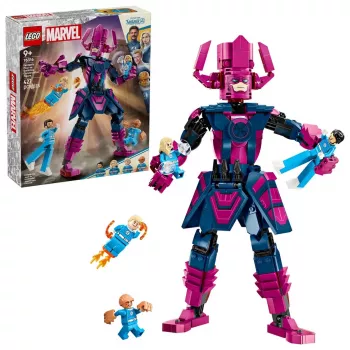 LEGO set di costruzione Marvel Super Heroes 76316 — Fantastici Quattro: set minifigure Galactus, 427 pezzi, 4 minifigure, età 9+