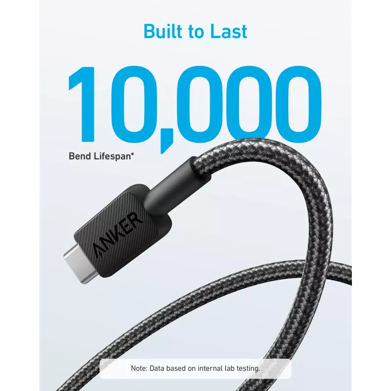 Cavo Anker Innovations 322 USB-A a USB-C in nylon 1,8M nero - Cavo - Digitale/Dati