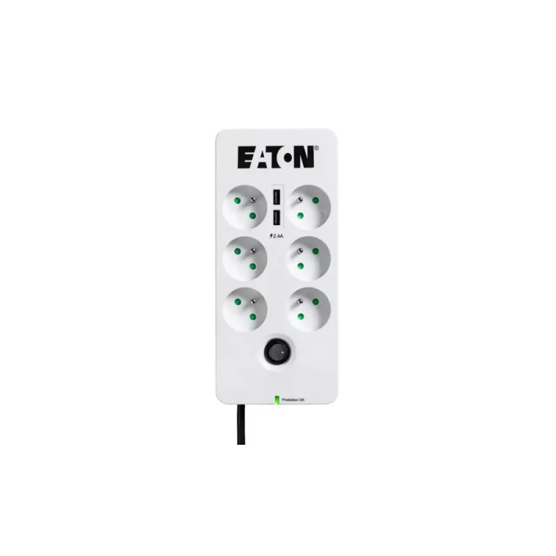 Ciabatta Eaton Protection Box 6 Tel@ USB FR