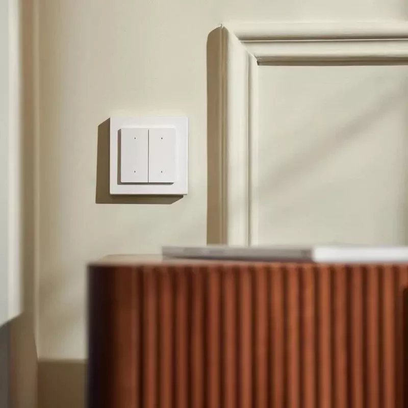 Interruttore luminoso AQARA H2 EU (4 tasti, 2 canali) (WS-K08D) – interruttore a parete Zigbee e Thread con 2 relè