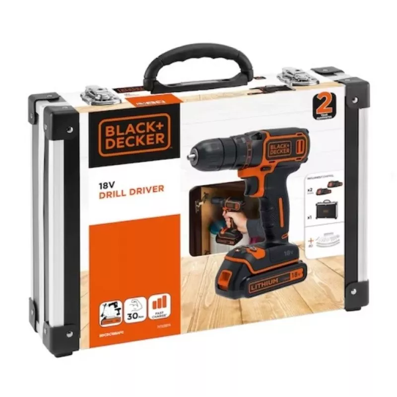 BLACK+DECKER 18V Trapano avvitatore BDCDC18BAFC-QW