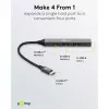 Hub USB Goobay Slim a 4 porte, USB-C™ a USB-C™/USB-A, USB 3.2 (74459)