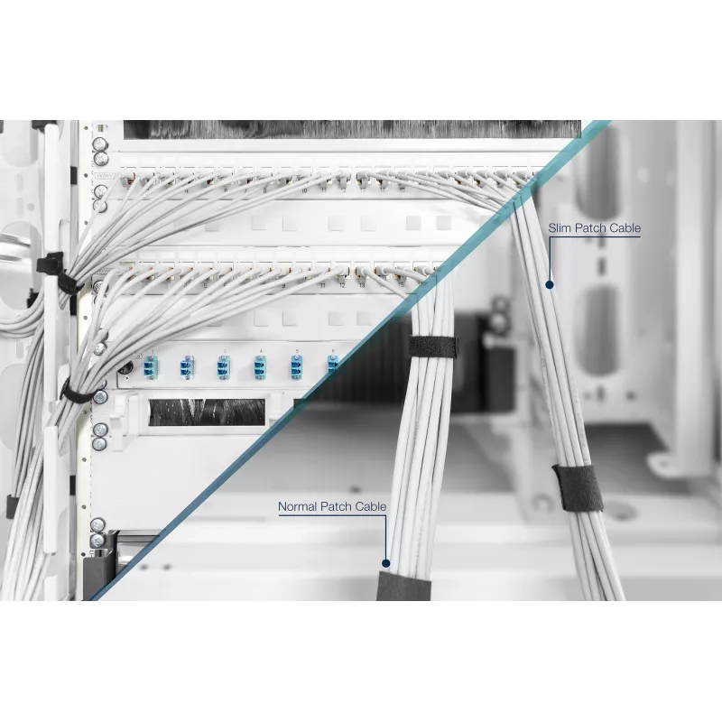 DIGITUS Cavo patch slim CAT 6A U/UTP RJ-45 Cat6a 2m grigio