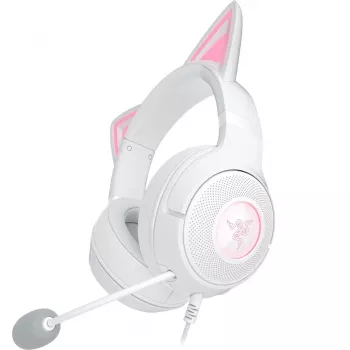 Headset Razer Kraken Kitty V2 Wired USB Type-A bianco — circumaurale, archetto, 20–20000 Hz, cavo 2 m