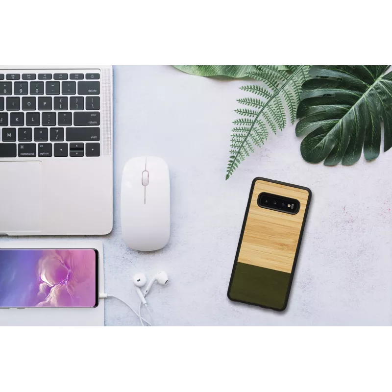 Custodia per smartphone man and wood per Galaxy S10 — Bamboo Forest nero