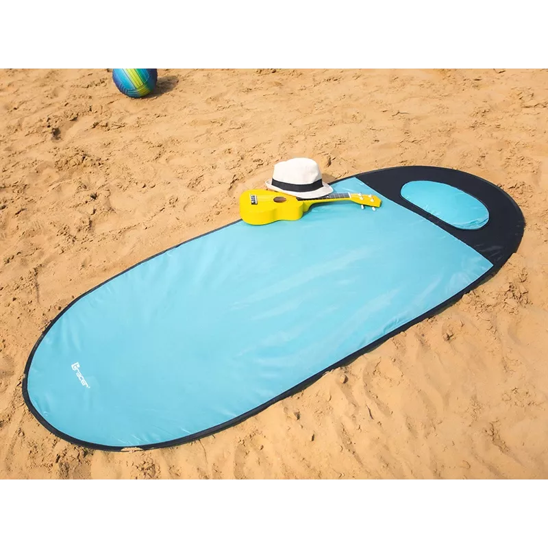 Stuoia da spiaggia TRACER Pop Up 46933 — stuoia da spiaggia leggera e portatile, blu