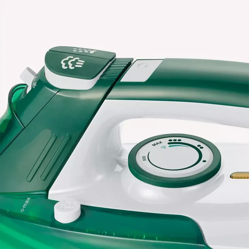 Severin BA 3261 ferro da stiro ferro da stiro a vapore piastra in ceramica 2400 W bianco, verde
