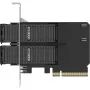 Scheda adattatore PCIe icybox MB312M4P-B — 2× M.2 NVMe su PCIe 4.0 x8 (biforcazione)