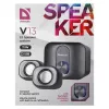 Diffusori desktop 2.1 DEFENDER V13 — 11 W RMS (6 W satelliti, 5 W subwoofer), alimentazione USB, ingresso 3,5 mm, nero