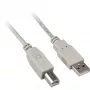 Cavo USB 2.0, connettore maschio USB-A > connettore maschio USB-B (grigio, 0,5 metri)