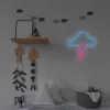 Luce neon MANTA SNL71BL Nuvola con fulmine Blu‑Rosa – insegna LED neon decorativa
