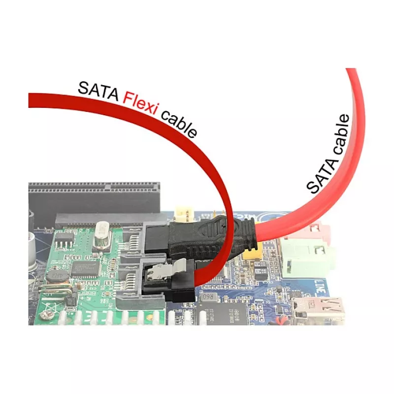 Cavo SATA DeLOCK 0,1 m 2xSATAIII