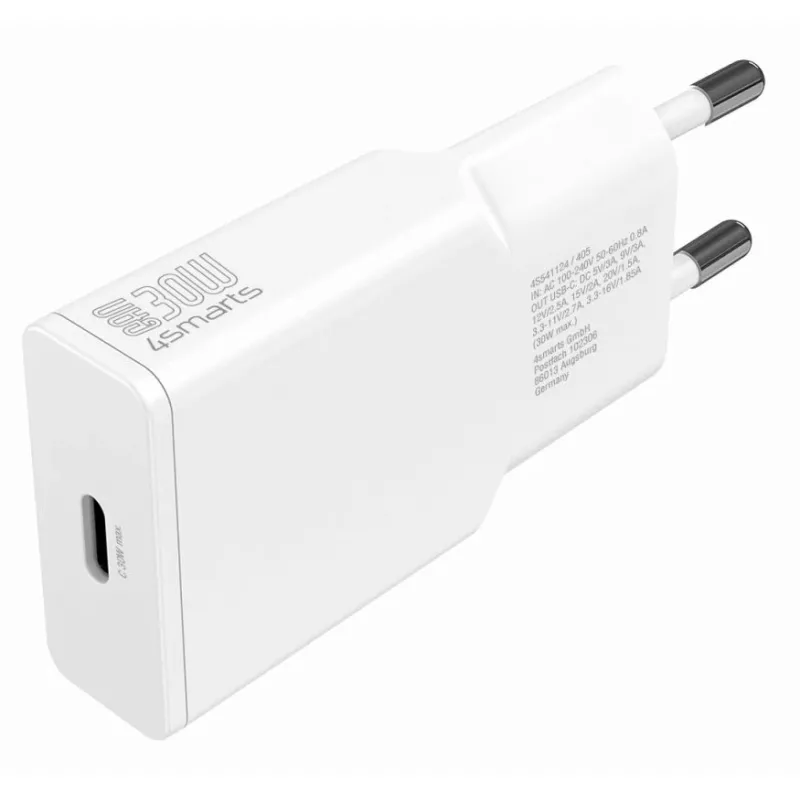Caricabatterie da interno 4smarts 541124 smartphone bianco ricarica rapida AC
