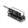 Dissipatore di calore DELOCK 18460 per SSD M.2 2280 — alluminio/rame, RGB 5V, nero