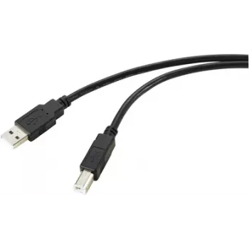 Renkforce cavo USB USB 2.0 connettore maschio USB-A, connettore maschio USB-B 20,00 m nero schermatura intrecciata RF-5720372 (RF-5720372)
