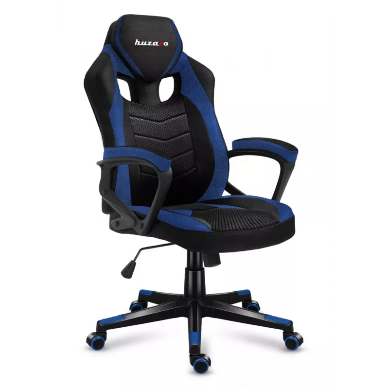 Sedia da gaming Huzaro FORCE 2.5 blu MESH seduta in rete nero, blu