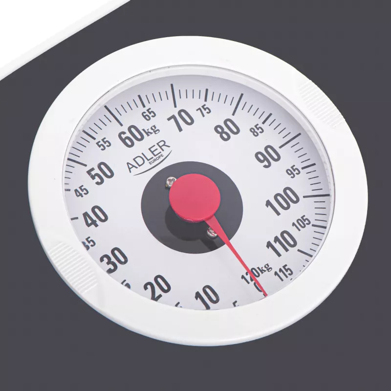 Bilancia pesapersone meccanica Adler AD 8178 – max. 120 kg, precisione 1 kg, nera
