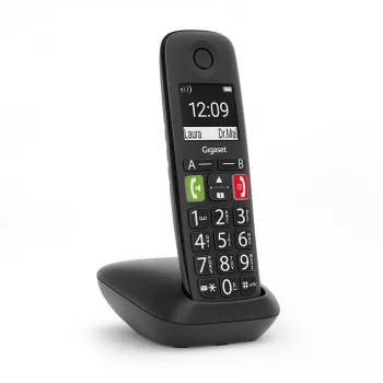 Gigaset E290 telefono cordless, nero