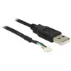Cavo per fotocamera DeLOCK 95986 1,5 m nero