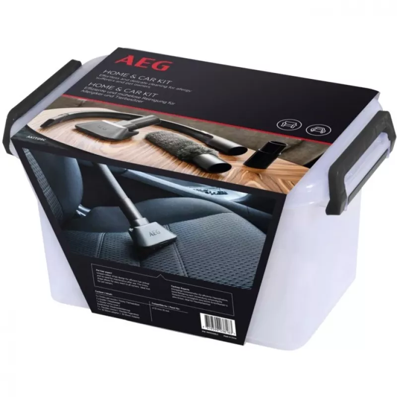 Set di pulizia auto AEG AKIT09C nero 4 pezzi 1 adattatore