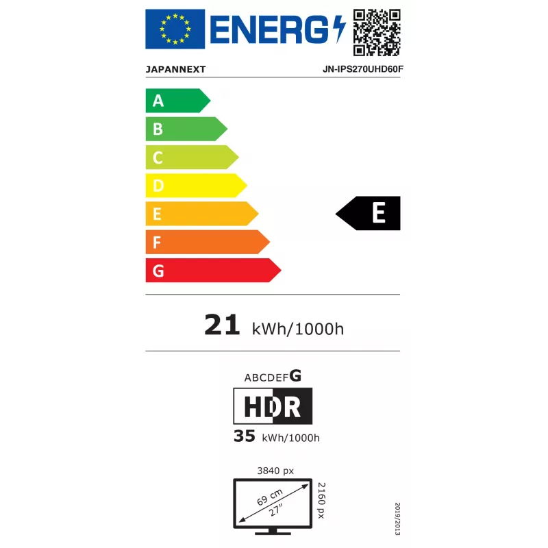 JAPANNEXT JN-IPS270UHD60F 16:9 HDMI/DP UHD - Monitor piatto (TFT/LCD)
