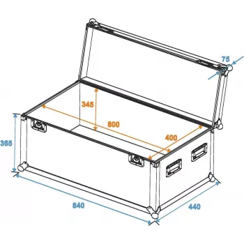 ROADINGER valigia universale Profi 80x40x40cm (30126905)