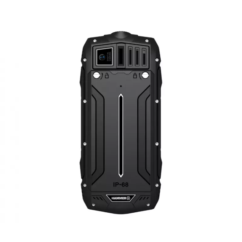 myPhone Hammer Rock telefono cellulare rugged, 2,4 pollici, Dual SIM, nero
