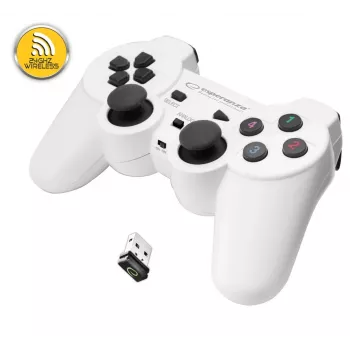 Esperanza EGG108W controller gaming nero, bianco RF gamepad analogico / digitale PC, PlayStation 3
