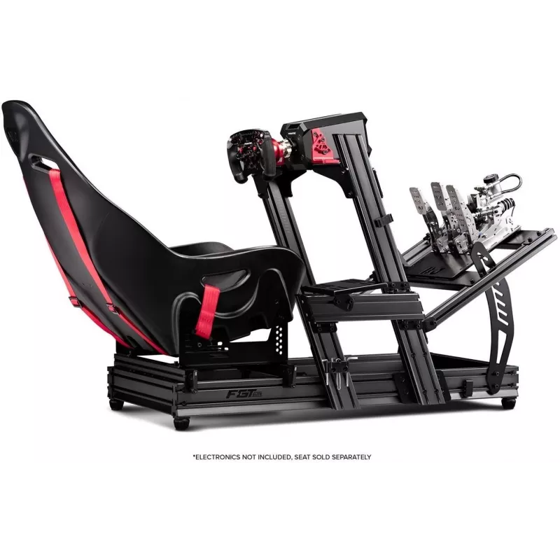 Next Level Racing – Cockpit simulatore F-GT Elite Formula & GT profilo in alluminio – versione con montaggio laterale e frontale (396039)