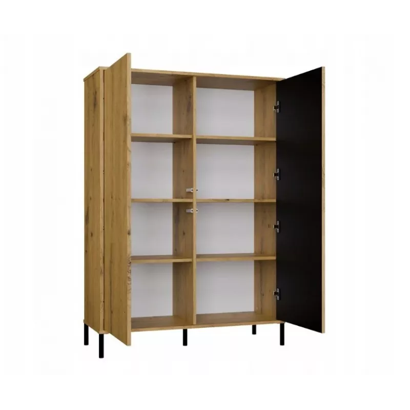 KAMARO 2DD stretto/GŁ rovere ARTISAN VETRINA