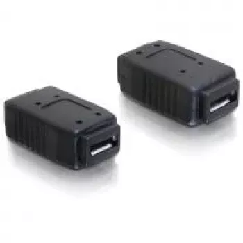 Adattatore USB Micro-A+B femmina a USB Micro-A+B femmina DeLOCK 65034 nero